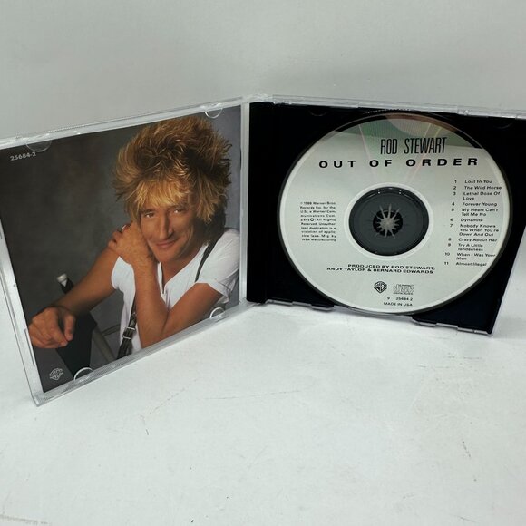 Rod Stewart "Out Of Order" CD Album Warner Bros Records - Picture 3 of 3